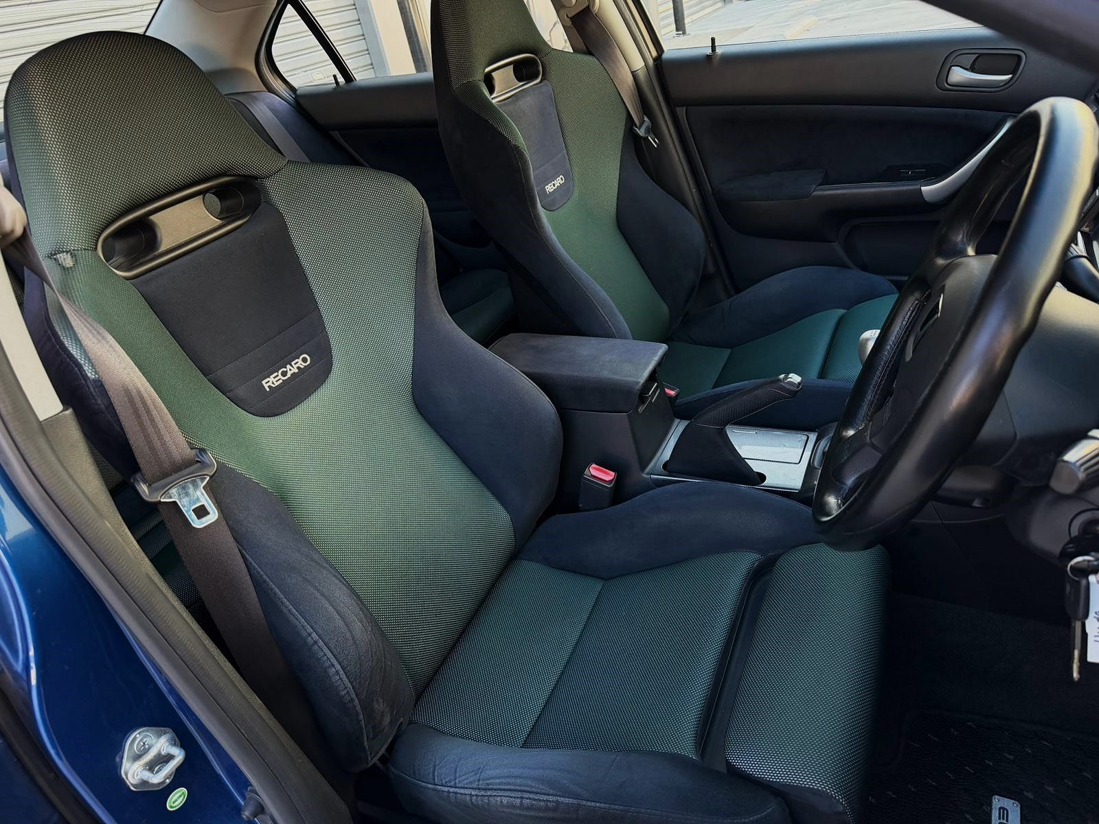 Honda Accord Euro R CL7 interior with Recaro front seats